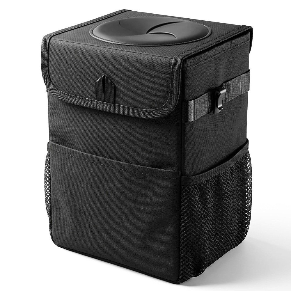 Waterproof Car Trash Can With Lid - Collapsible Car Trash Can with Lid