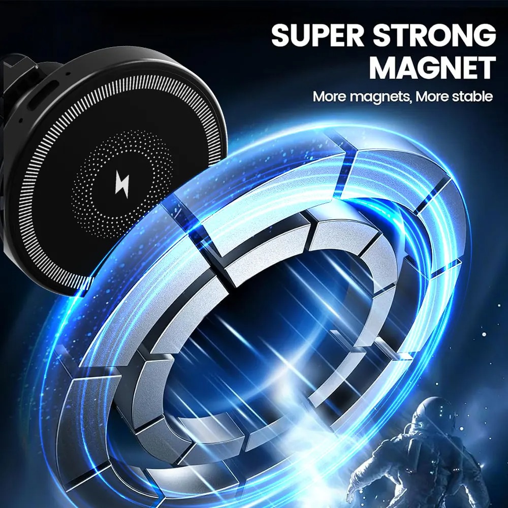 Magnetic Wireless Car Charger  - Magnetic Phone Holder For Car Vent ulasan dan harga