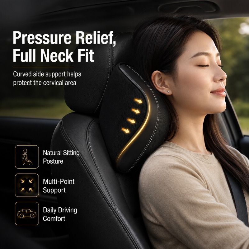 Memory Foam Car Neck Pillow Lu - Memory Foam Car Neck Pillow Lumbar Support ulasan dan harga