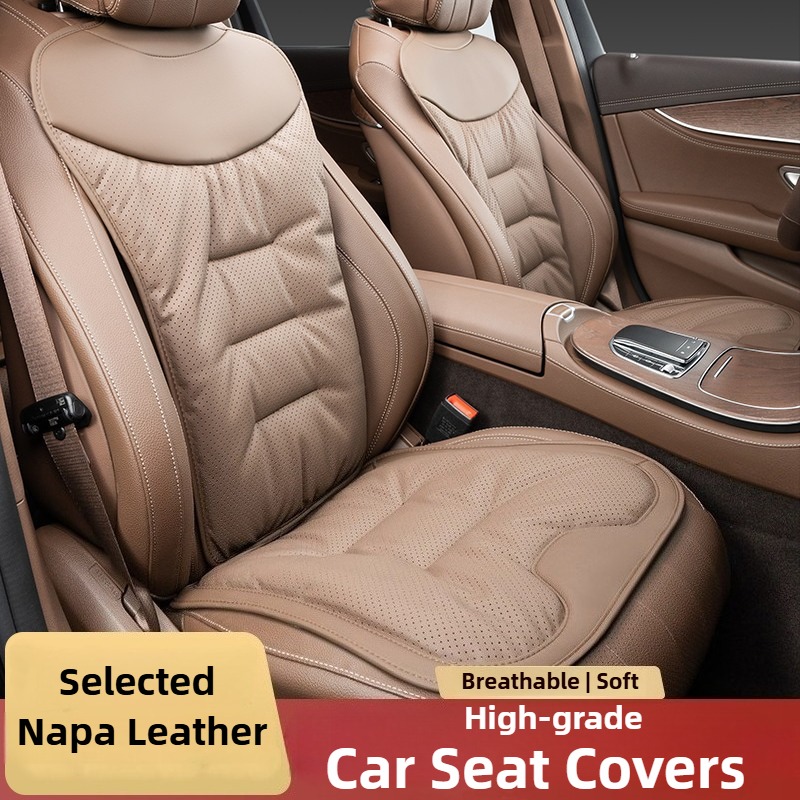 Soft Nappa Leather Car Seat Co - Leather Car Seat Covers Full Set Universal ulasan dan harga