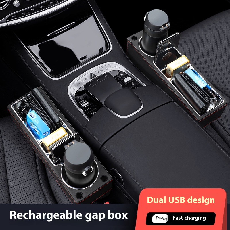 Car Seat Gap Filler Organizer  - Seat Gap Filler Organizer With Usb Charger ulasan dan harga