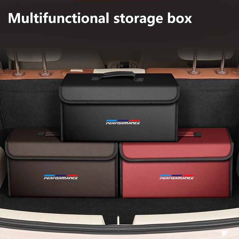 Car Leather Trunk Organizer Fo - Car Trunk Organizer Foldable Storage Box ulasan dan harga