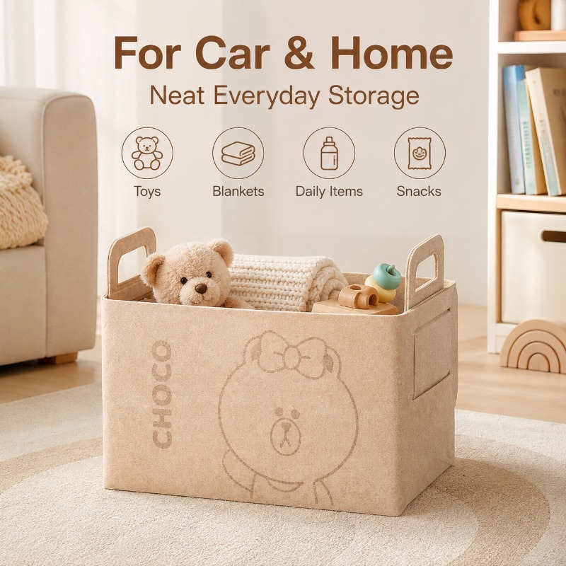 20L Large Felt Trunk Organizer - Car Trunk Organizer Foldable Storage Box ulasan dan harga