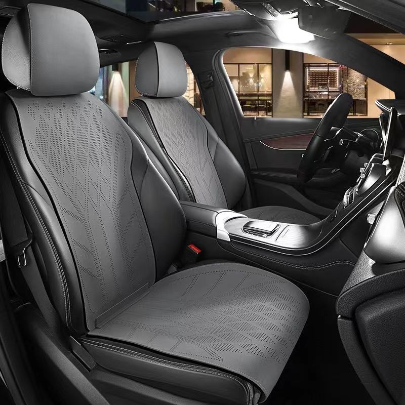 Suede Leather Car Seat Cover 5 - Leather Car Seat Covers Full Set Universal ulasan dan harga