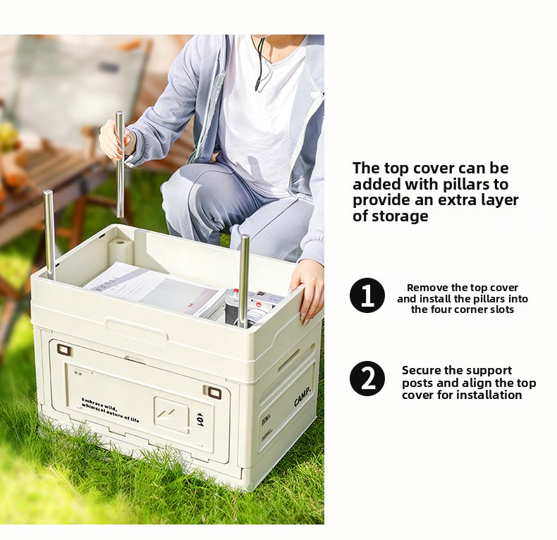 Camping Folding Storage Box Wo - Car Trunk Organizer Foldable Storage Box ulasan dan harga