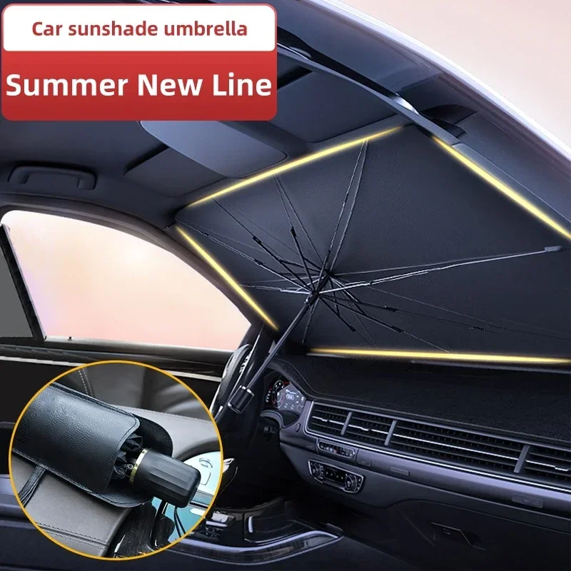 Car Windshield Sun Shade, Fold - Car Sunshade Windshield Umbrella Foldable ulasan dan harga