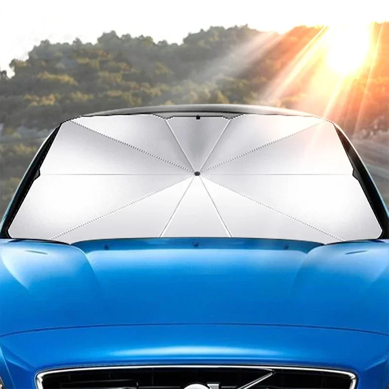 Car Windshield Sun Shade, Fold - Car Sunshade Windshield Umbrella Foldable ulasan dan harga