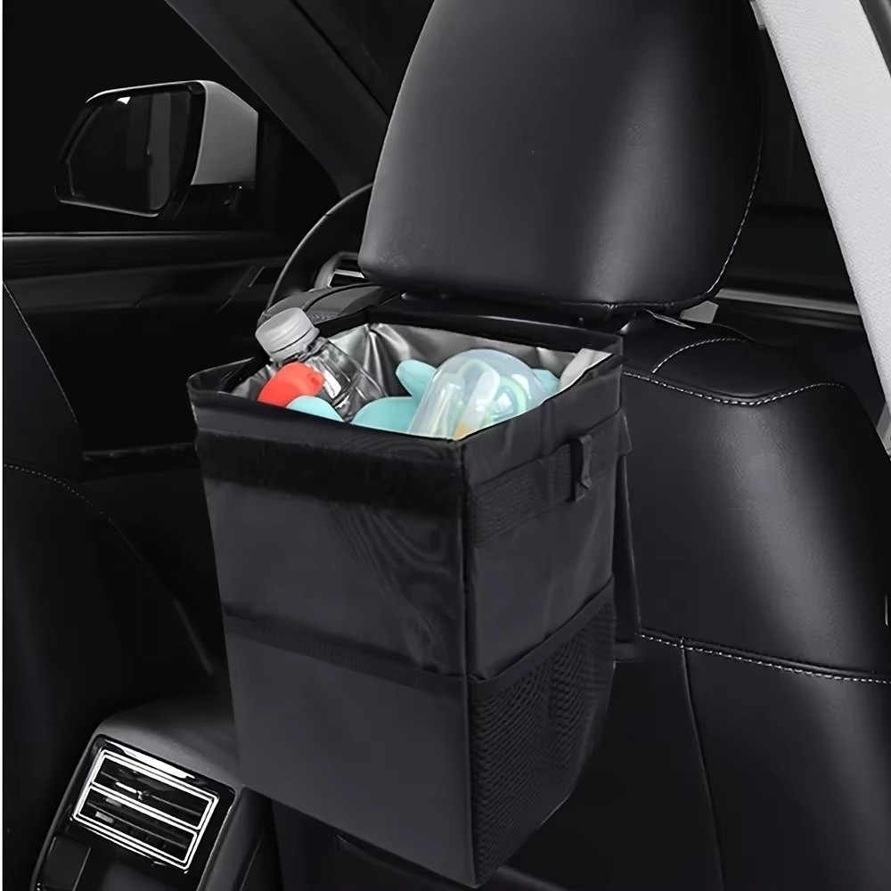 Collapsible Car Trash Can with - Waterproof Car Trash Can With Lid ulasan dan harga